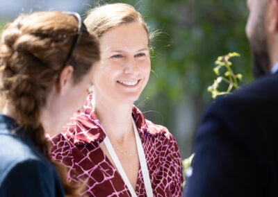 Catharina Rieder beim Netzwerken