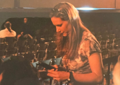 Catharina Rieder als PR Managerin in Los Angeles bei den Vorbereitungen zu den World Stunt Awards 2001